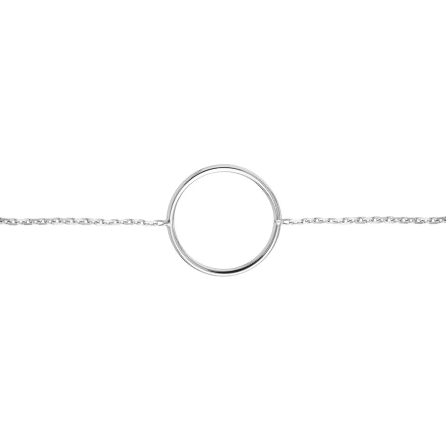 14k gold circle bracelet