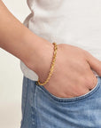 14k gold rope bracelet