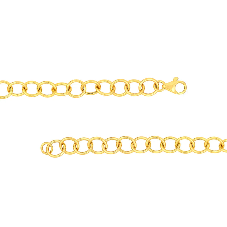 thick gold bracelet