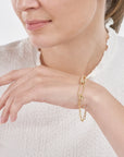 paperclip gold bracelet