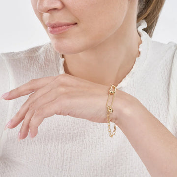 paperclip gold bracelet