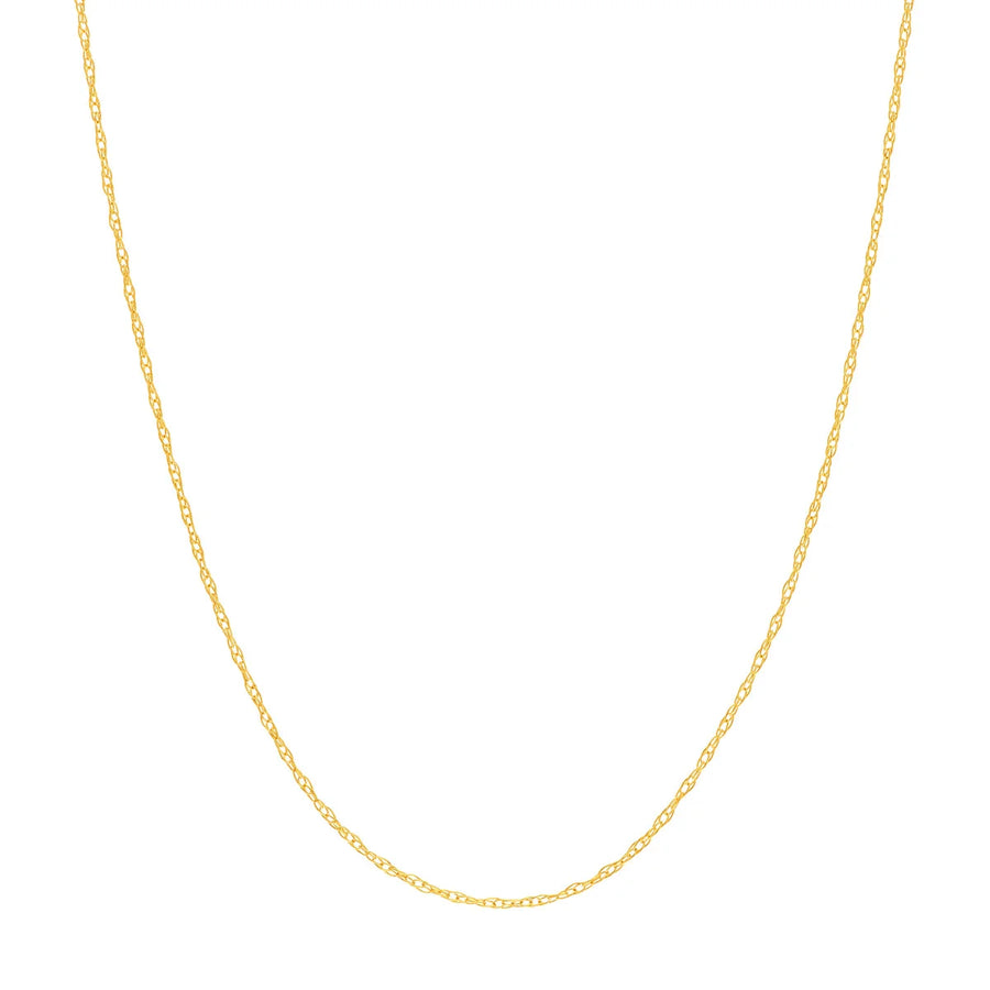 14K gold rope chain necklace 