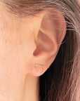 14k gold stud earrings