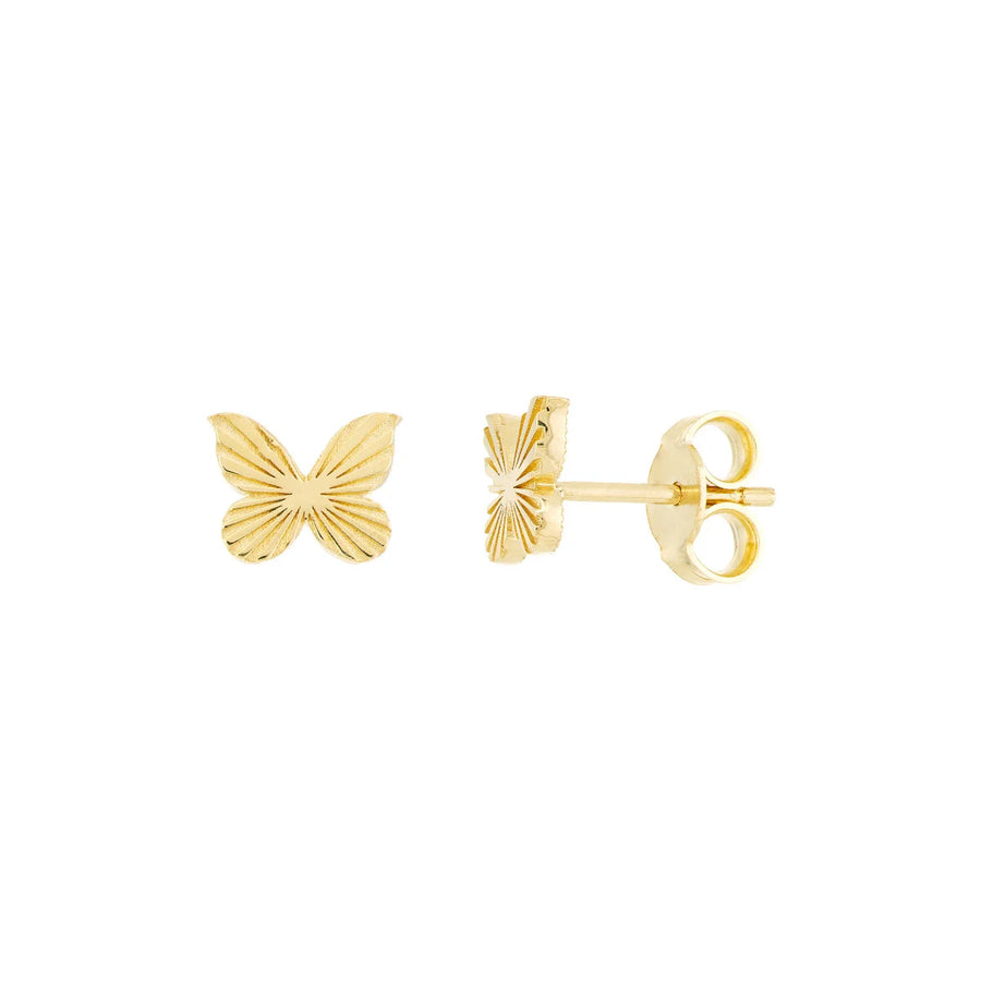 butterfly stud earrings