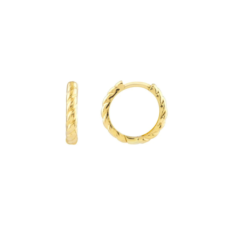 textured gold hoops