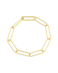 gold paperclip bracelet