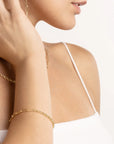 solid gold paperclip bracelet