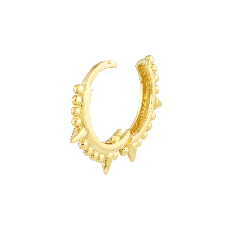 spike hoop earrings