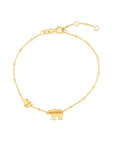 gold mama bear bracelet