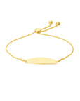 solid gold bar bracelet