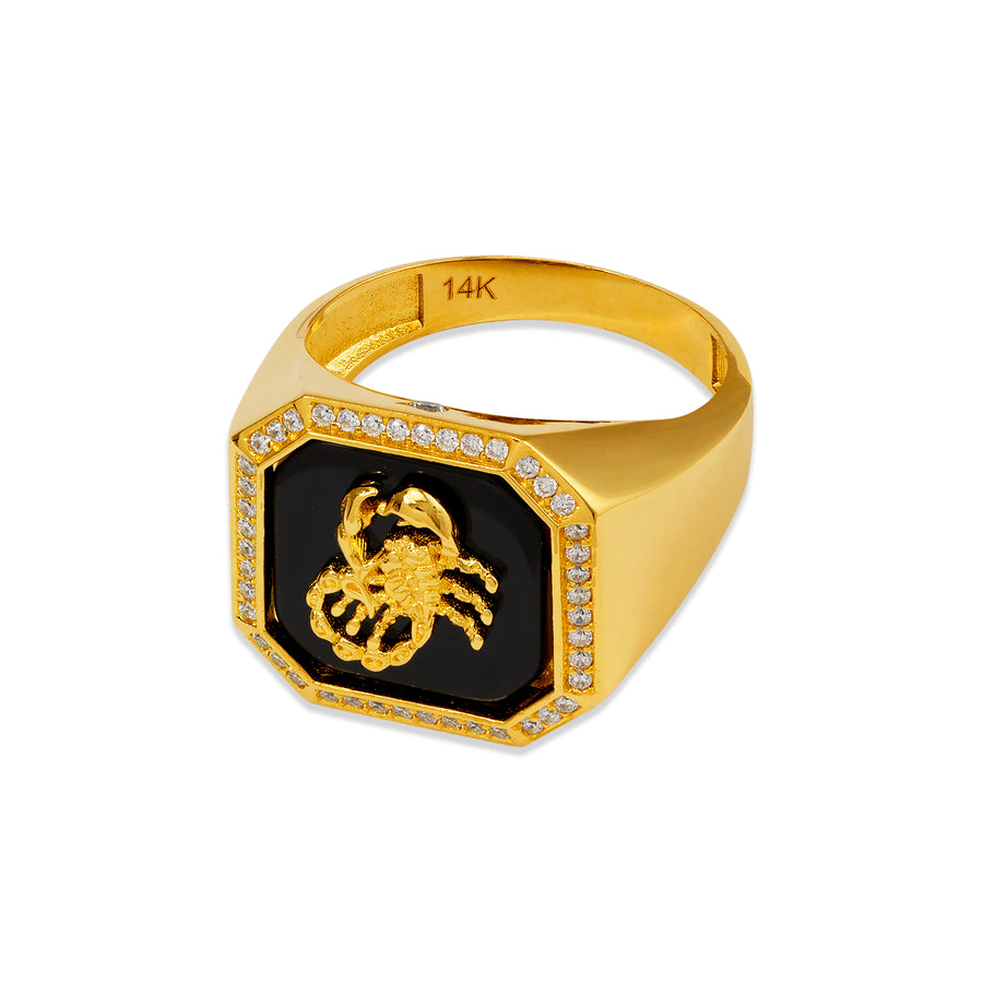 14k gold signet ring