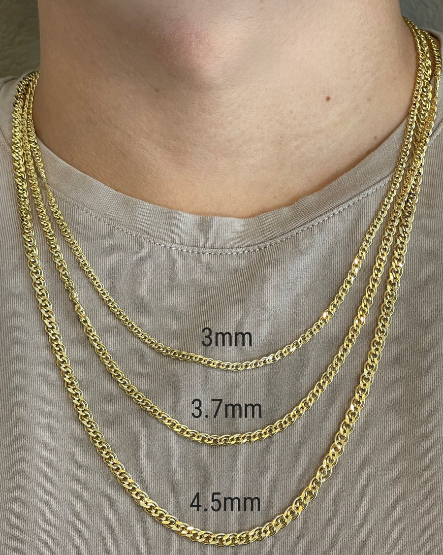 Cuban link chain necklace 