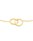 gold infinity bracelet