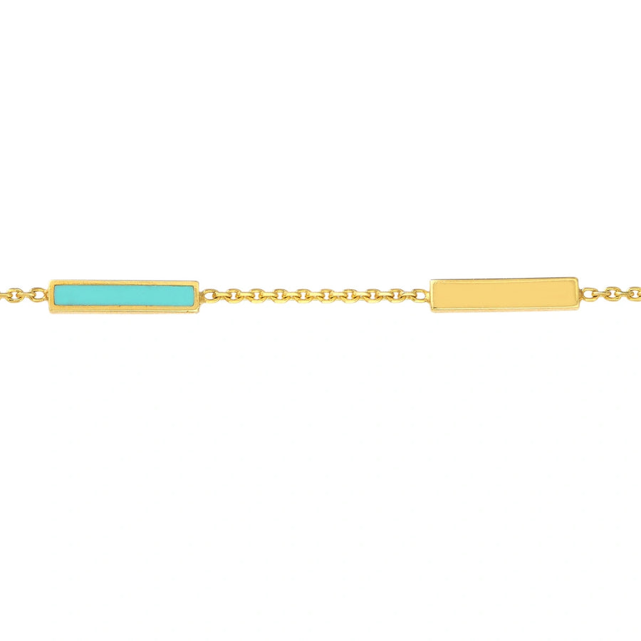 14k gold chain bracelet