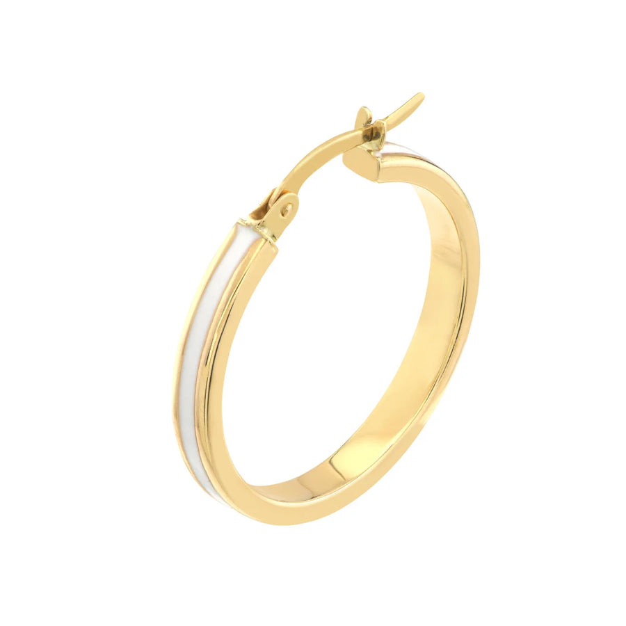 14k solid gold hoops