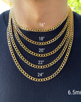 real gold thick link chain necklace