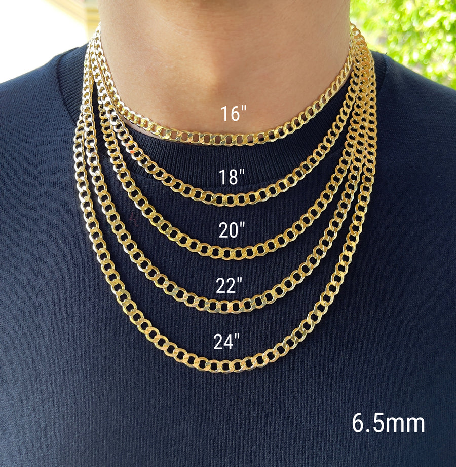 real gold thick link chain necklace