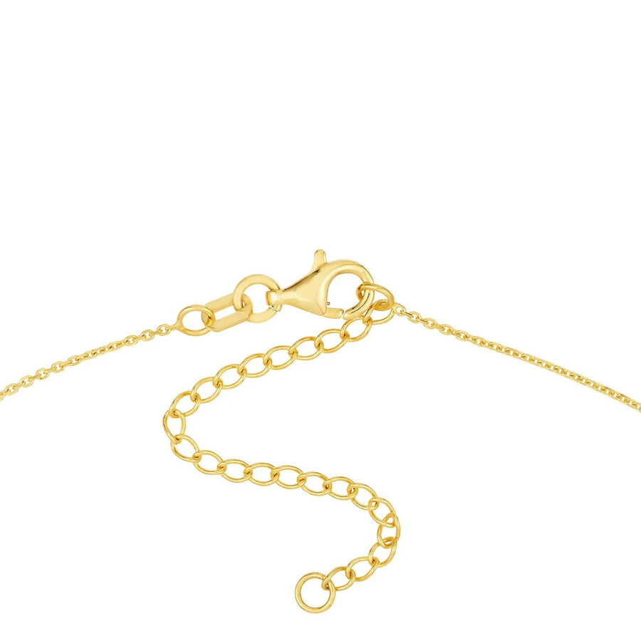 yellow gold mama necklace