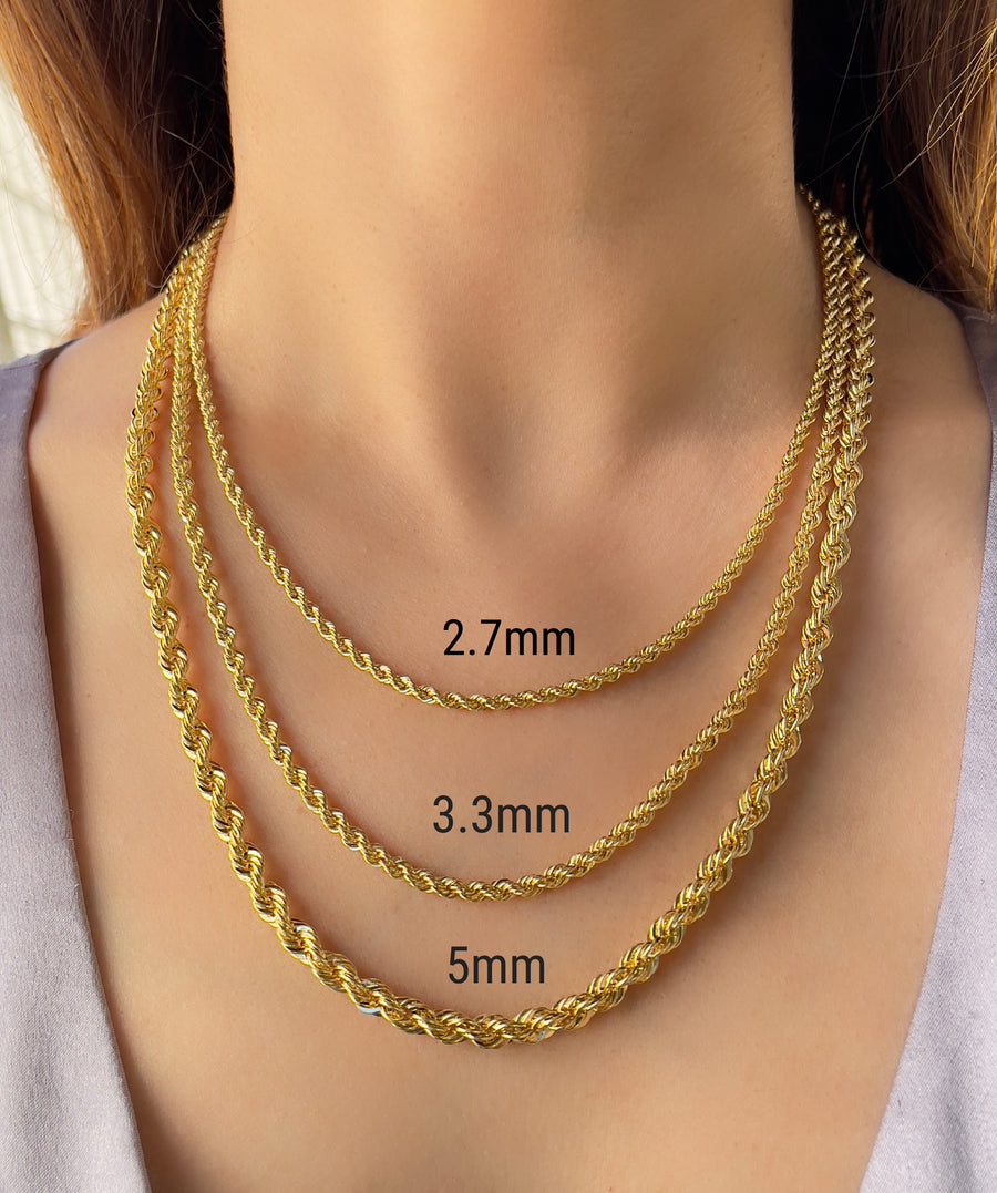 14k gold chain necklace women's