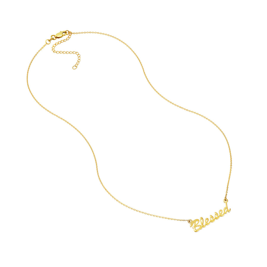 blessed necklace gold