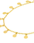 dangle gold necklace