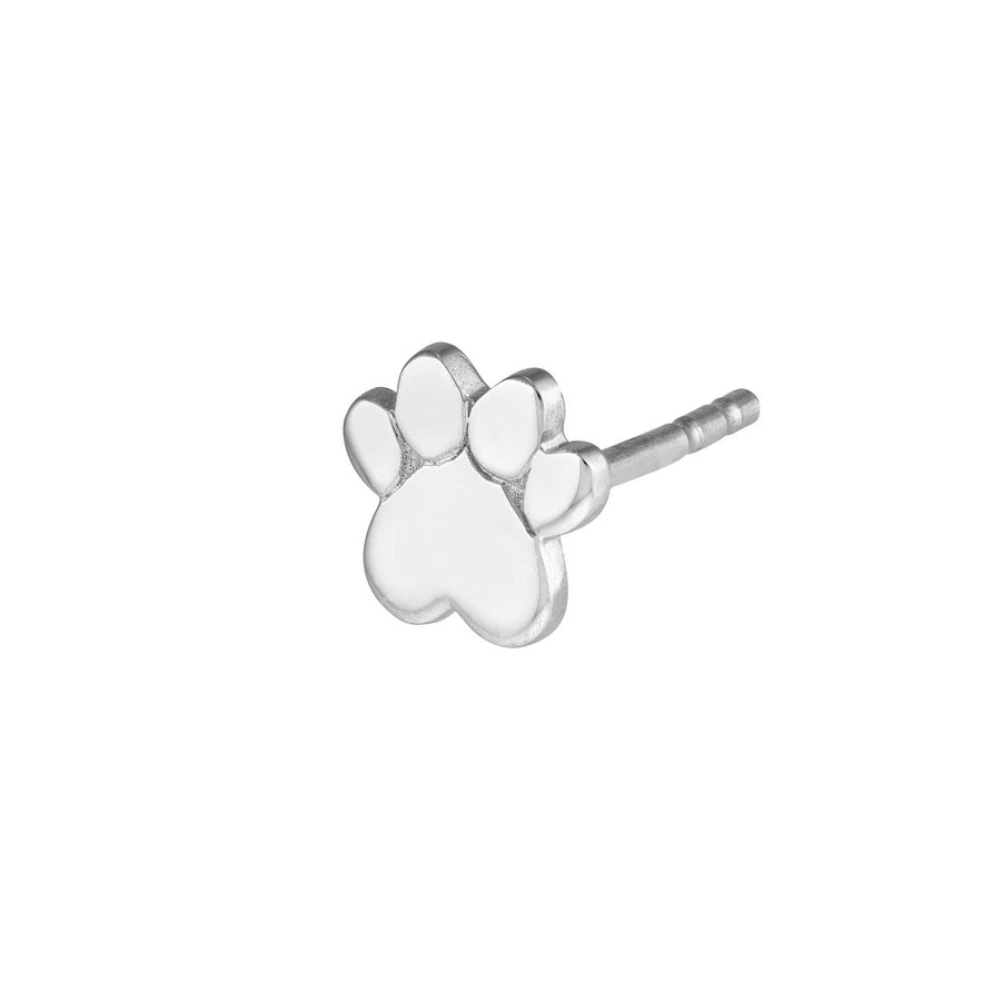 gold paw print earrings