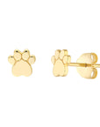 paw print earrings studs