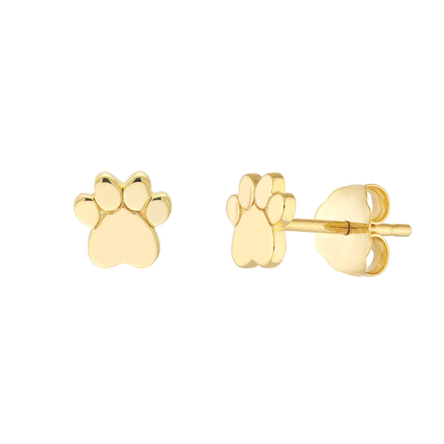 paw print earrings studs