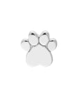 paw print earrings gold