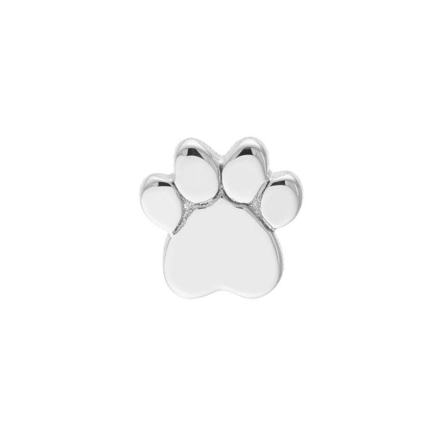 paw print earrings gold