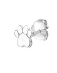 dog paw earrings gold