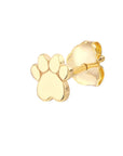 dog paw stud earrings