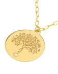 diamond tree of life necklace