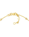 Real 14K Solid Gold Rosary Bracelet