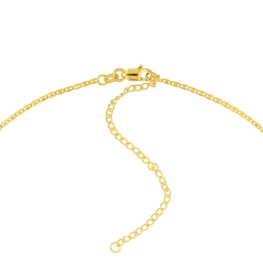 white and yellow gold necklace