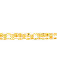 Real 14K Solid Gold Mirror Chain Anklet