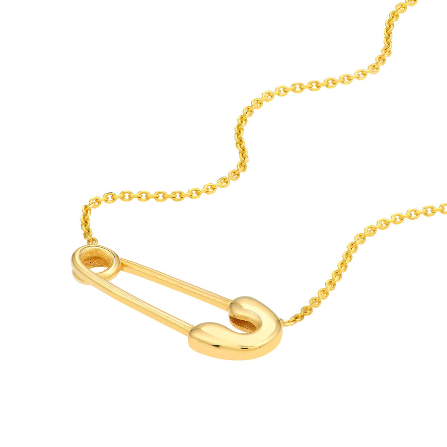 pin necklace gold