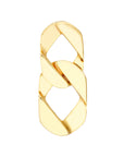 Real 14K Solid Gold Cuban Chain Link Earrings