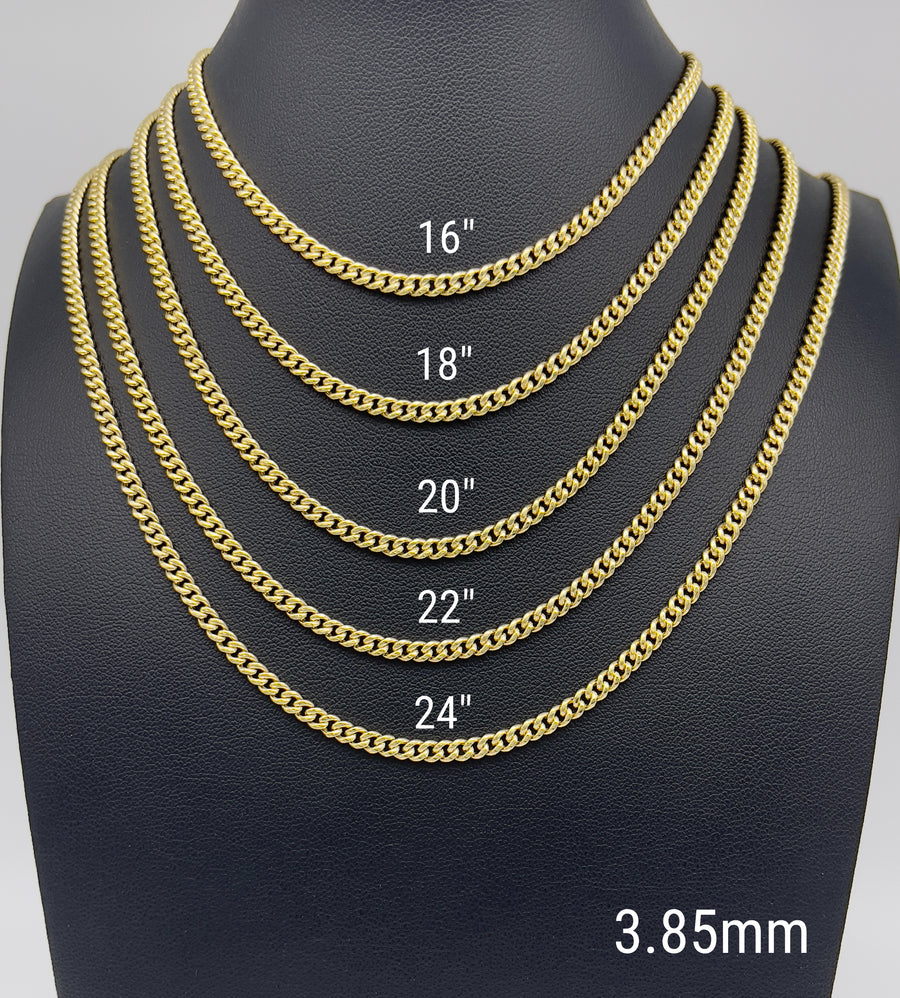 Miami Cuban Link Chain 14k Solid Gold