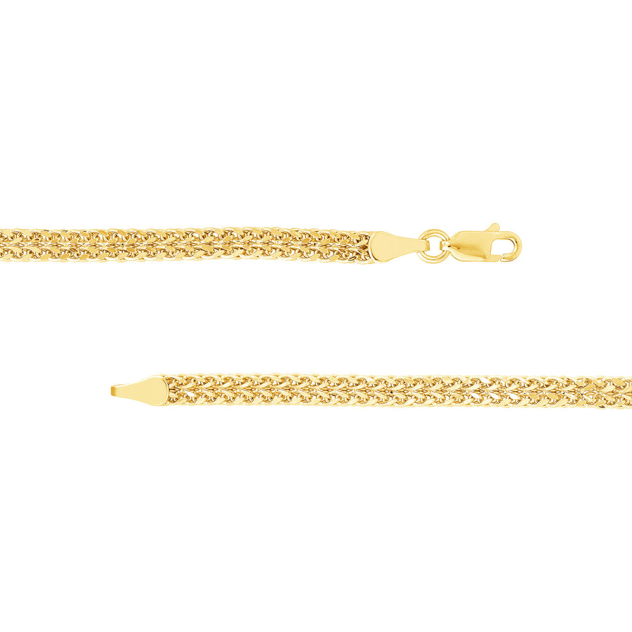Gold Wheat Chain Bracelet