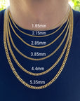 real gold miami cuban link chain necklace gold