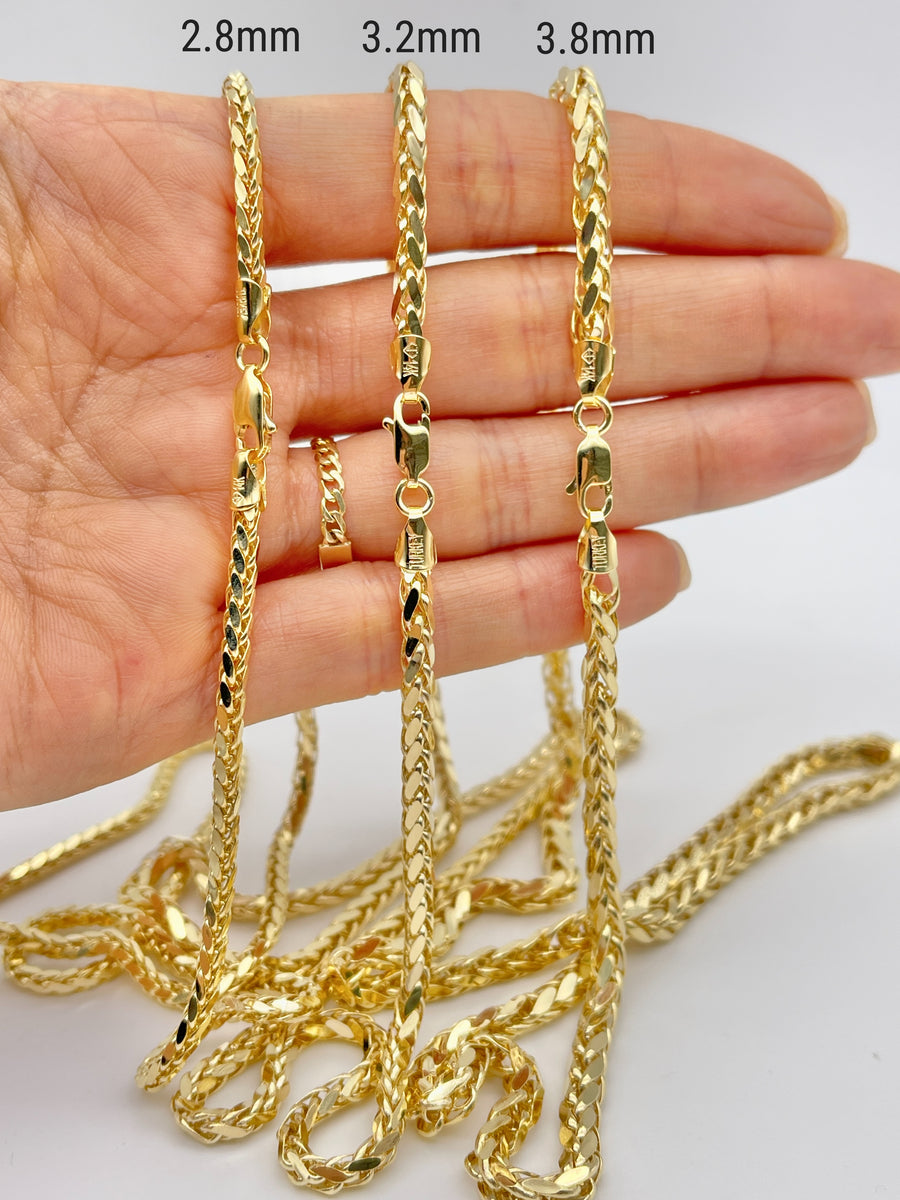wheat chain necklace