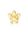 Real 14K Solid Gold Turtle Stud Earrings