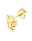 Real 14K Solid Gold Turtle Stud Earrings