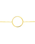 gold circle bracelet