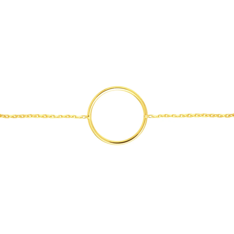 gold circle bracelet