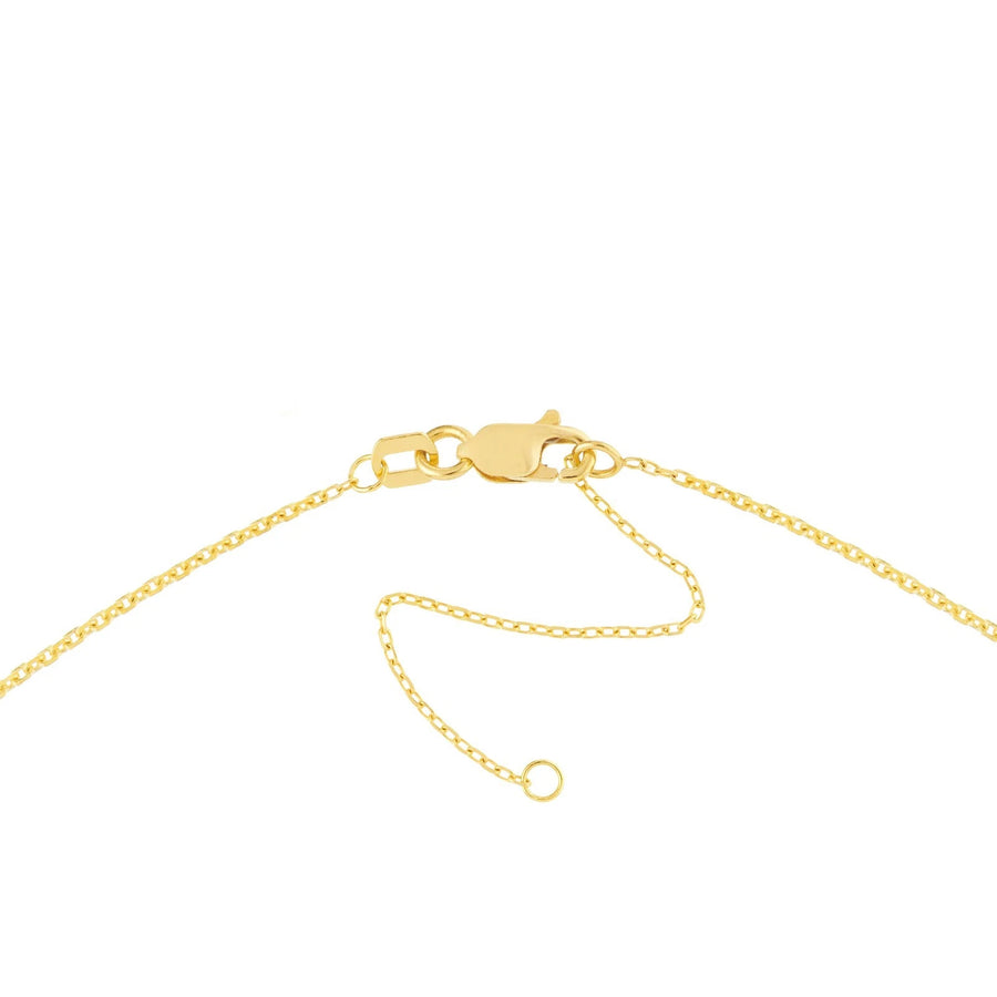 Delicate 14K Solid Gold Disc Anklet with Lobster Clasp