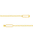 gold paperclip chain bracelet