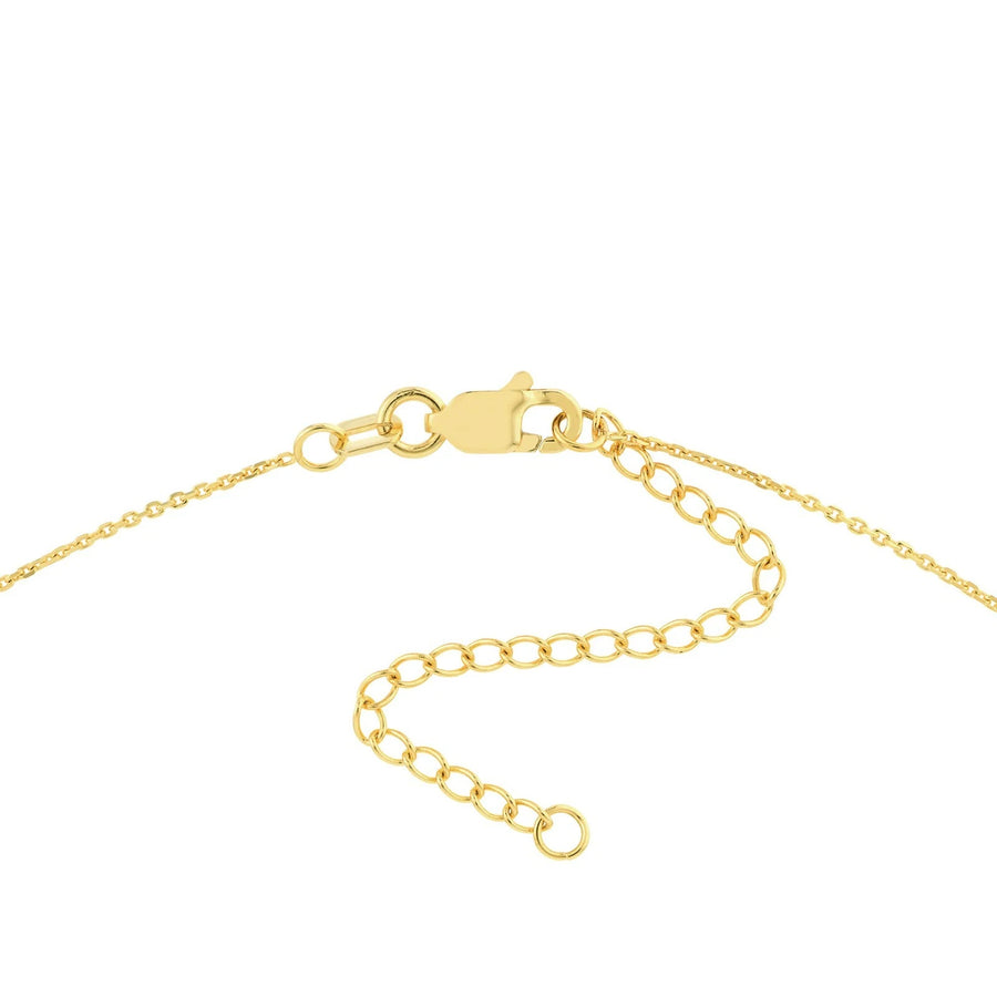 14k solid gold dangle disc anklet adjustable 9–10 inches