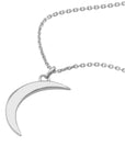 crescent moon necklace 14k gold